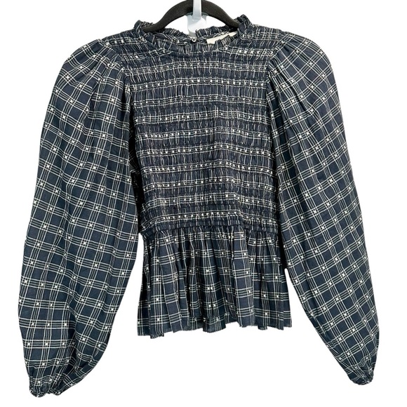 The Great. The Contessa Ling Sleeve Peplum Top - Picture 7 of 9